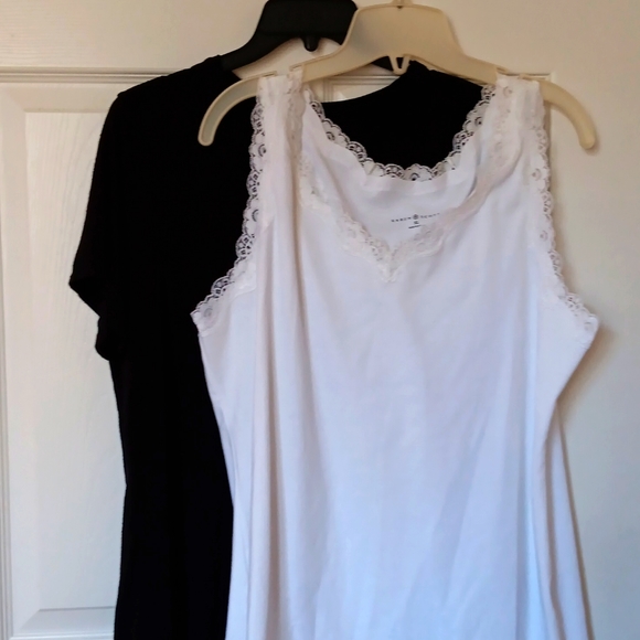 Chico's Tops - Bundle of 1 black and 1 white  Tees. GOOD Condition